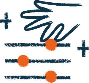 A hand using an abacus