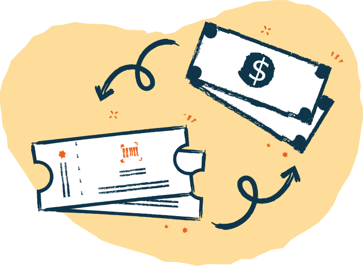 Tickets and local currency