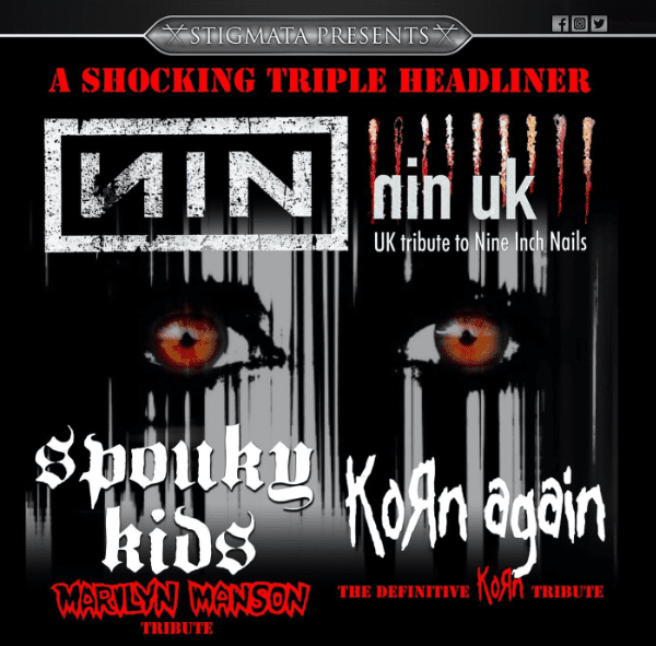 NIN UK + SPOUKY KIDS + KORN AGAIN banner image