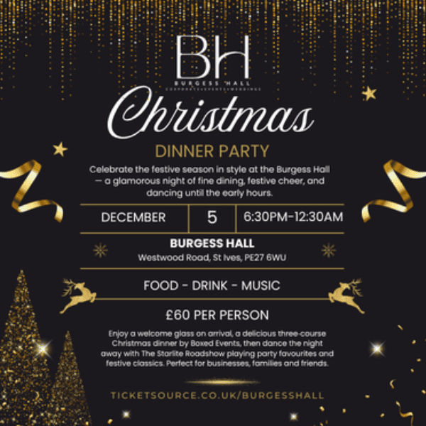 Burgess Hall Christmas Dinner Party banner image