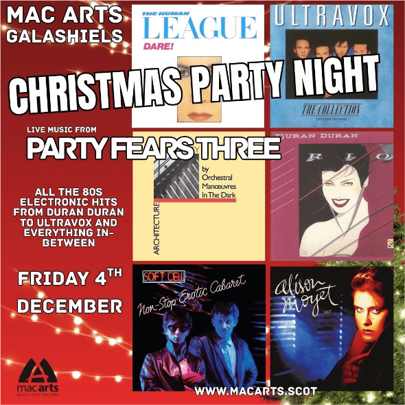 Christmas Party Night - Music Performed By Party Fears Three banner image