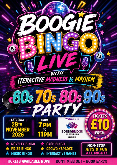 Bonnybridge- Boogie Bingo Live banner image