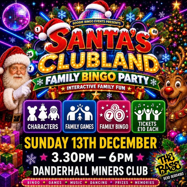 DANDERHALL  - Santa&rsquo;s Clubland Family Bingo banner image