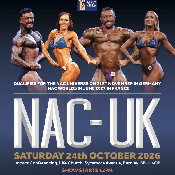 NAC UK Bodybuilding Show banner image