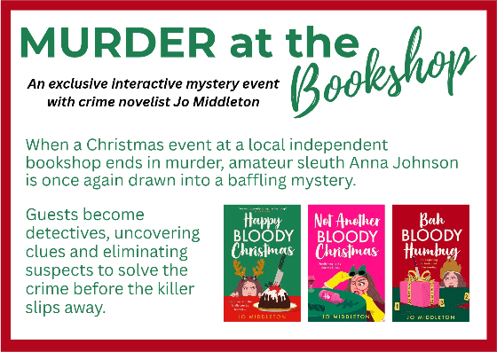 Murder at the bookshop banner image