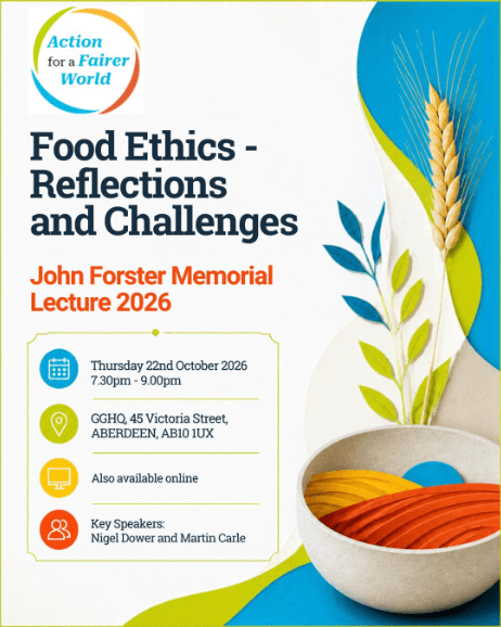 Food Ethics - Reflections and Challenges - John Forster Memorial Lecture 2026 banner image