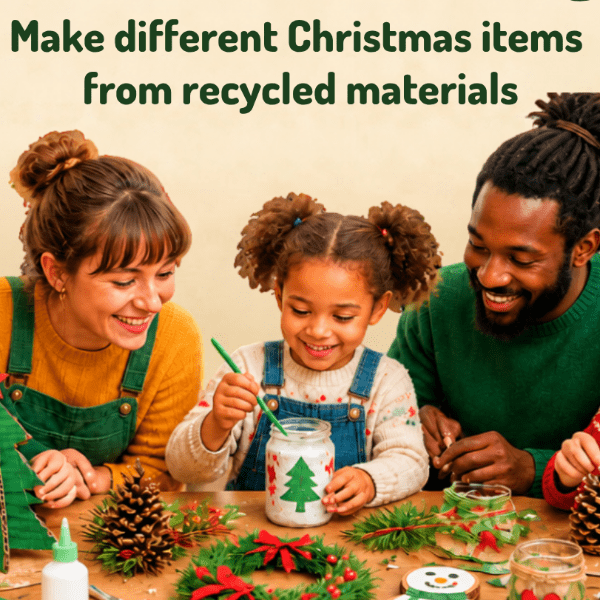 Family Christmas Eco Art Attack! Tirphil. banner image