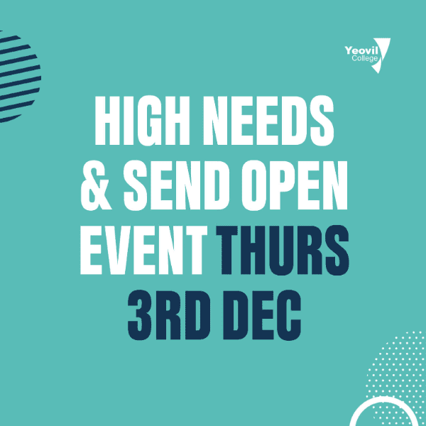 High Needs &amp; SEND Focused Open Event banner image