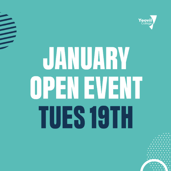 Yeovil College Open Event (January) banner image