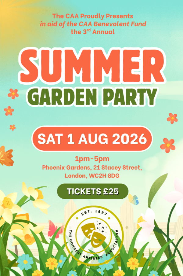 The CAA Summer Garden Party 2026 at Phoenix Garden event tickets