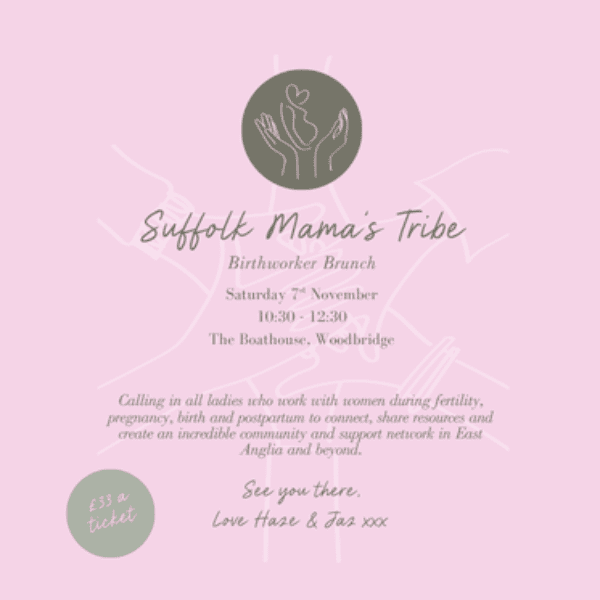 Suffolk Mama's Tribe - Birthworker Brunch banner image