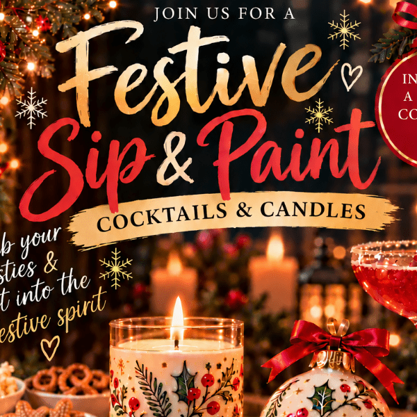 🎄✨ Festive Sip &amp; Paint - Sunday 6th December🎄✨ banner image