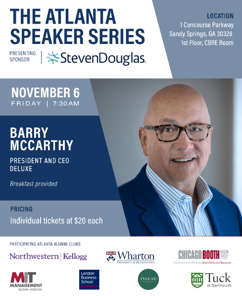 The Atlanta Speaker Series | November 6 with Barry McCarthy banner image