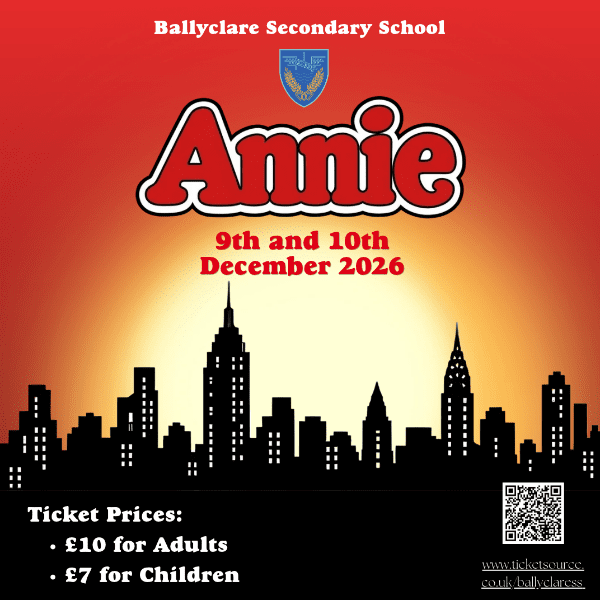 Ballyclare Secondary School "Annie" banner image