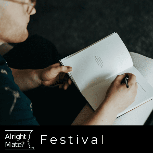 Men&rsquo;s Journalling with Matt Young | Alright Mate? Festival banner image
