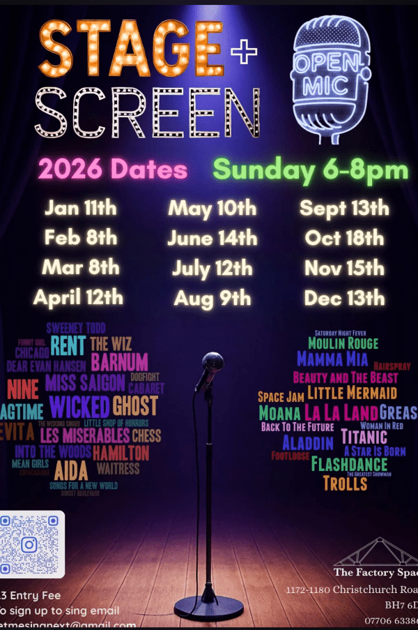 Stage & Screen 2026 at The Factory Space C.I.C. event tickets from ...
