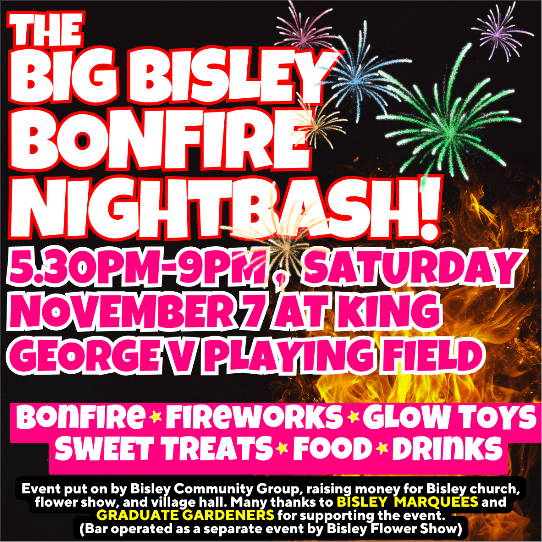 THE BIG BISLEY BONFIRE NIGHT BASH 2026! banner image