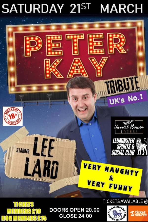 Peter Kay Tribute LEE LARD