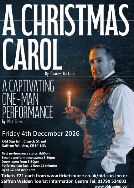 A Christmas Carol: A Captivating One-Man Performance by Mat Jones banner image