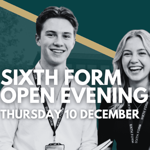 Sixth Form Open Evening banner image