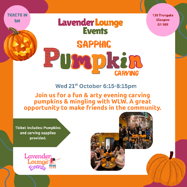 Sapphic Pumpkin Carving banner image