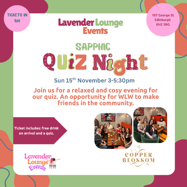 Sapphic Quiz Night banner image