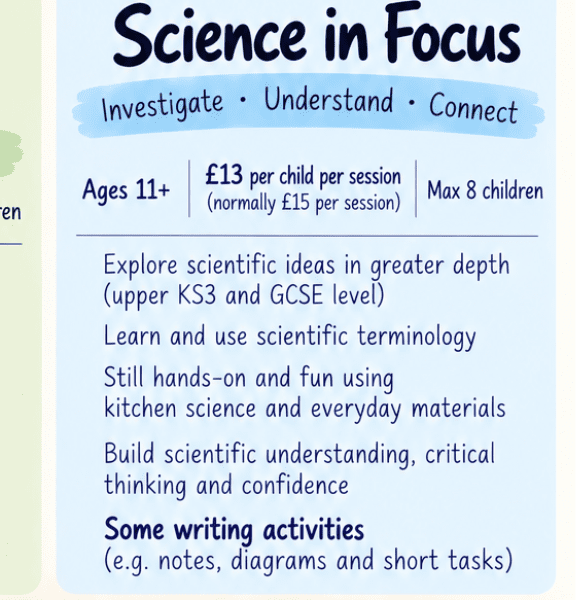 SCIENCE IN FOCUS banner image