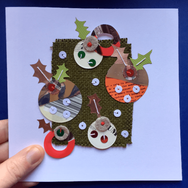 Workshop: Festive Collage Hand-stitch Cards banner image