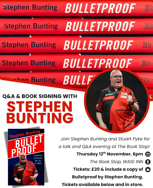 Q&amp;A &amp; Signing Evening with Stephen Bunting banner image
