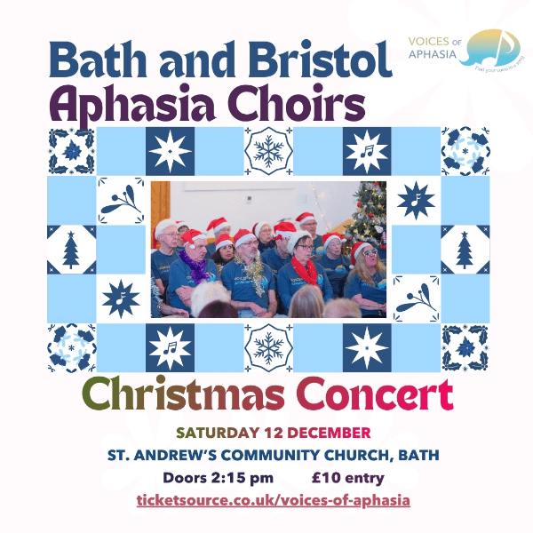 Bath Aphasia Choir Christmas Concert 2026 banner image