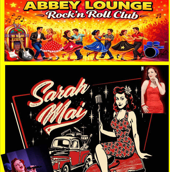 Cambridge Rock 'n Roll Club - with "SARAH MAI" banner image