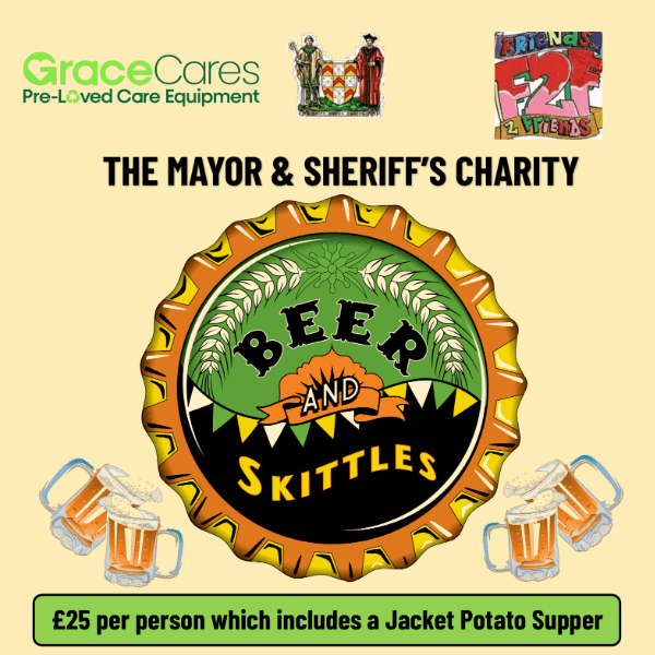 Mayor &amp; Sheriff's Charity Beer &amp; Skittles banner image