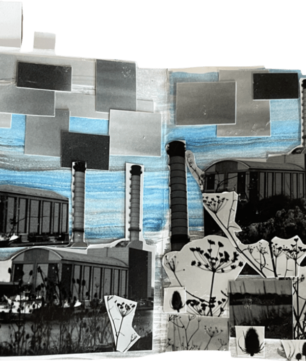 Collaborative Collage - Zine Making at Shoreham Port - Nautilus