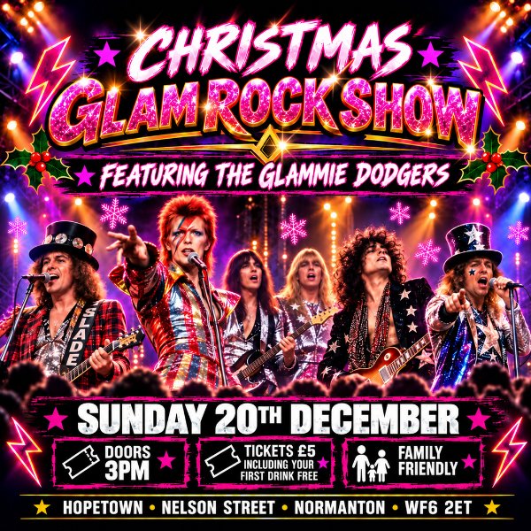 CHRISTMAS GLAM ROCK SHOW! banner image