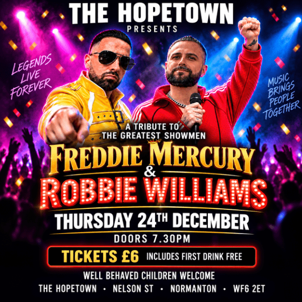 Freddie &amp; Robbie Greatest Showman banner image