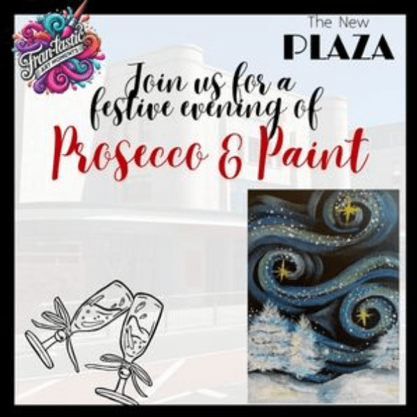 Festive Prosecco and Paint banner image