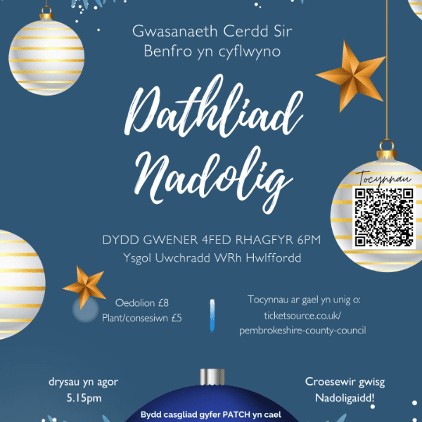Pembrokeshire Music Service Christmas Concert banner image