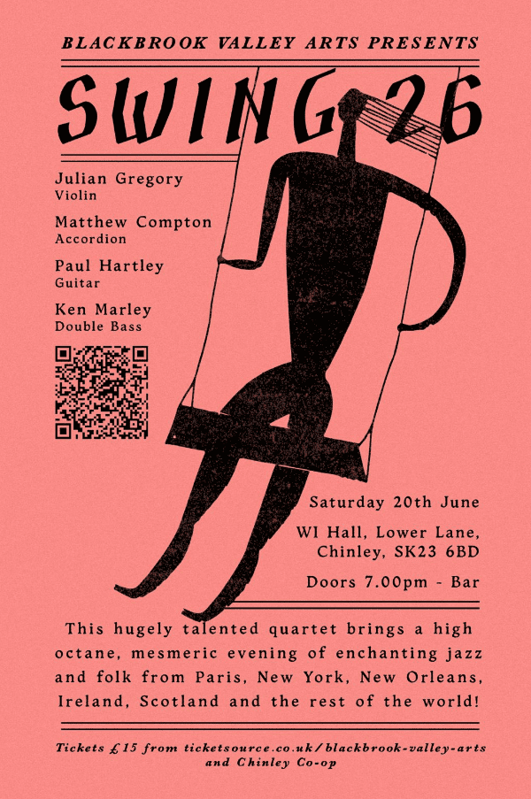 Swing 26 Quartet at Chinley Womens Institute event tickets from