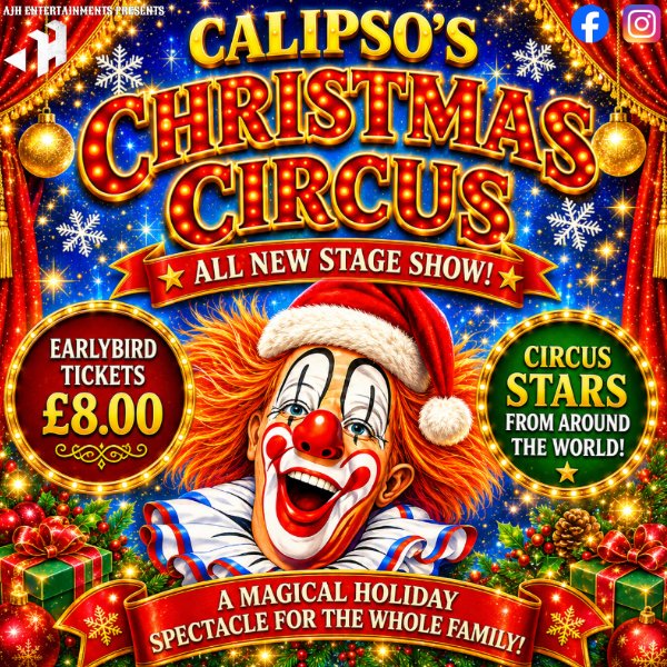 CALIPSO'S CHRISTMAS CIRCUS banner image