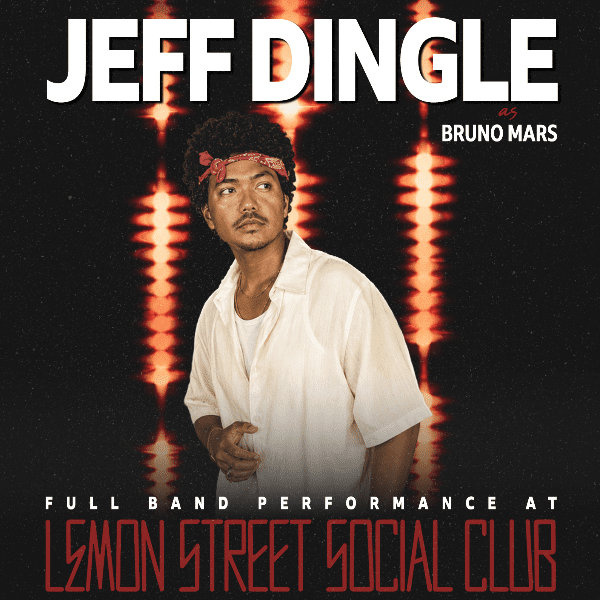 Jeff Dingle as Bruno Mars banner image