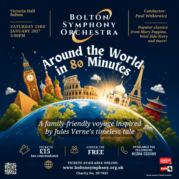 Bolton Symphony Orchestra, Around the World in 80 Minutes banner image