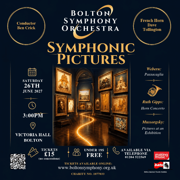 Bolton Symphony Orchestra,Symphonic Pictures banner image