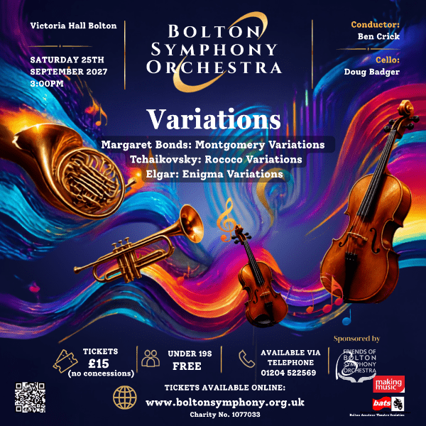 Bolton Symphony Orchestra, Variations banner image