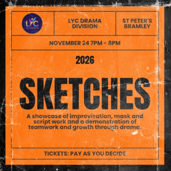 The Drama Division presents 'Sketches' banner image