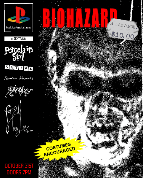 sudoku Productions Presents: Porcelain Girl, Sativa, Domestic Partners, Sinker and For All The Lies banner image