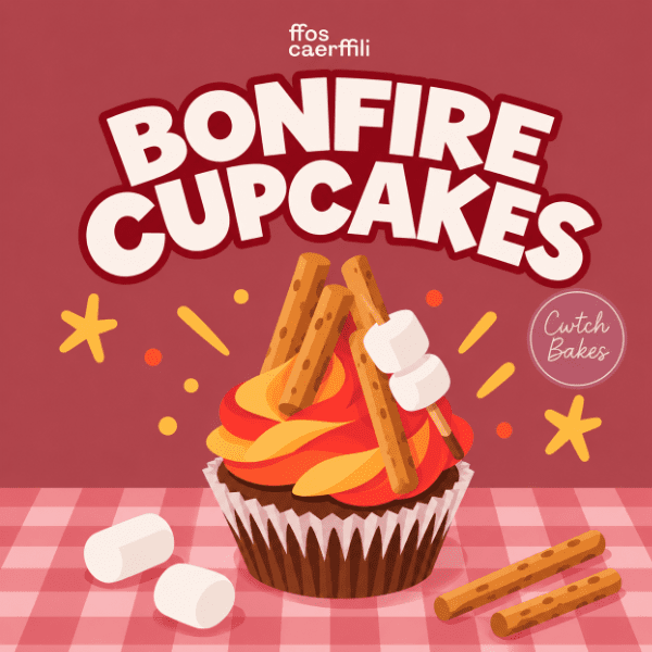 Bonfire Cupcakes with Cwtch Bakes banner image