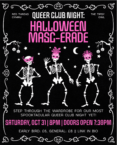 Queer Club Night: Halloween Masc-erade! banner image