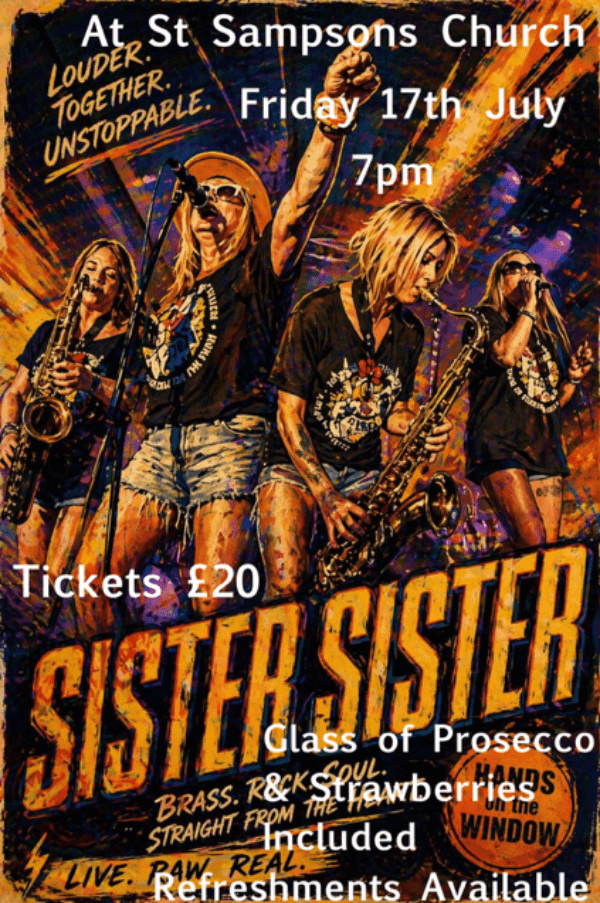Sister Sister concert at St Sampson's Church event tickets from
