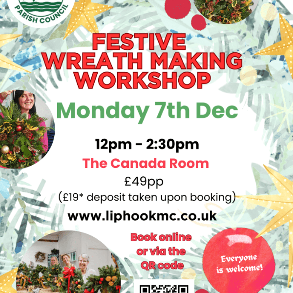Festive Wreath Making Workshop banner image