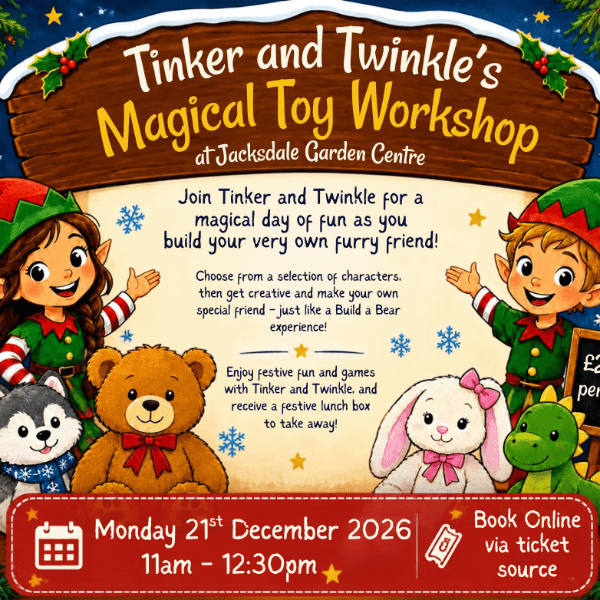 Tinker and Twinkles Magical Toy Workshop 2026 banner image